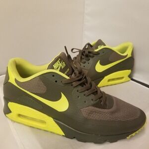 Size 12 - Nike Air Max 90 HYPERFUSE Cargo Khaki/ Volt‎ Army Green - 454446-370
